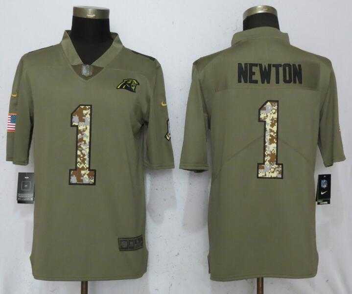 Nike Panthers 1 Cam Newton Olive Camo Salute To Service Limited Jersey,We sell and wholesale Nike Panthers 1 Cam Newton Olive Camo Salute To Service Limited Jersey on line form chian!